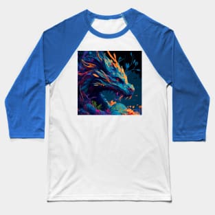 Blue wise dragon Baseball T-Shirt